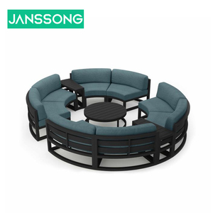 Khách sạn hiện đại biệt thự bên ngoài chịu mài mòn khung Nhôm Vòng vườn sofa ngoài trời Patio đồ nội thất Set với đệm không thấm nước - Product Image 6