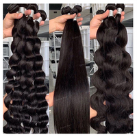 Mèches de Cheveux Humains Cambodgiens Bruts Non Traités, Cheveux Indiens, Cheveux Vietnamiens Bruts Vierges à Cuticules Alignées, Fournisseur d'Extensions de Cheveux en Gros