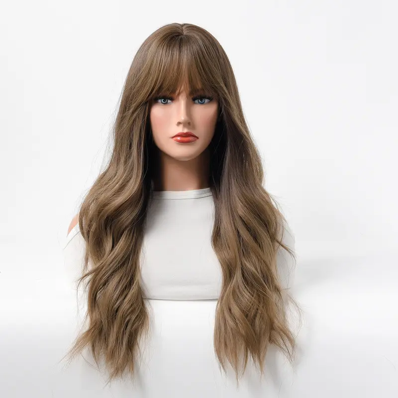 Long Curly Hair With Big Waves Fashionable New Style European And American Fashion Ladies Synthetic Wigs