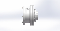 Mandrin pneumatique à diaphragme haute précision JA7-120 pour serrage d'acier et usinage CNC, précision de 0,003-0,005 mm
