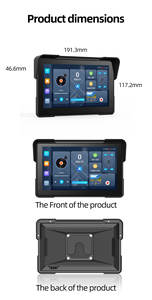 <span class=keywords><strong>Appareil</strong></span> de navigation portable pour moto Android, écran tactile 7 pouces, CarPlay sans fil, étanche IP67, double Bluetooth pour OEM/ODM - Product Image 3