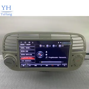 Yuhang Android 13 IPS schermo Wifi DSP lettore DVD auto 7 pollici Wireless Carplay 4G per Fiat F500 Fiat 500 cruscotto 12 mesi