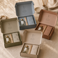 Boîtes d'expédition en carton ondulé personnalisées, robustes et écologiques, avec pelliculage mat et impression offset pour l'expédition de diffuseurs de parfum en e-commerce