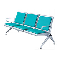 Chaises de salle d'attente modernes pour hôpital, aéroport, bureau, 4 places, en acier inoxydable, pliables, multifonctions, pour arrêt de bus, banque, cliniques