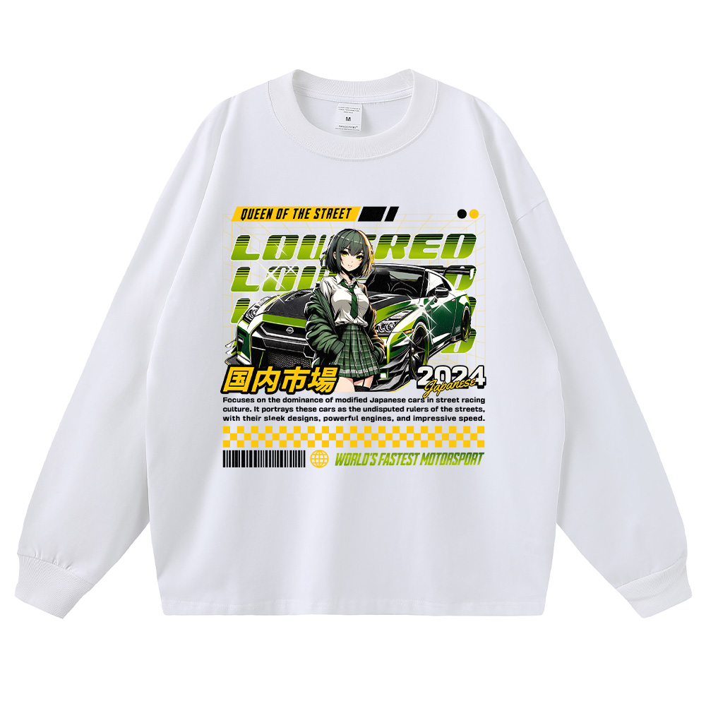 Long-sleeved white