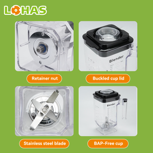 Lohas เครื่องปั่นสำหรับงานอุตสาหกรรมความเร็วสูง, เครื่องแยกอาหารคั้นน้ำผลไม้สำหรับใช้ในห้องครัวโรงแรม - Product Image 5