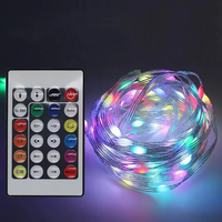 Guirlandes lumineuses LED à commande par application, USB et télécommande, étanches pour intérieur/extérieur, lumières de Noël avec synchronisation musicale