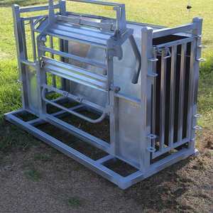 Cage de manipulation robuste en acier inoxydable pour moutons et chèvres, attrapeur professionnel de bétail pour fermes d'élevage - Product Image 2