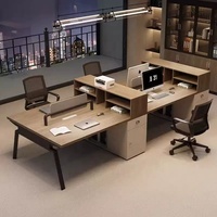 Bureau de direction de luxe moderne en bois avec tiroirs pour bureau de PDG, directement de l'usine