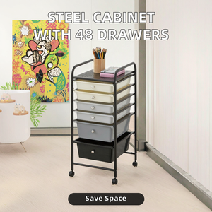 Modern <b>Metal</b> <b>Filing</b> <b>Cabinet</b> with 48 Lockable Drawers- Fireproof & Space-Saving Design for Hotel & Office Use - Product Image 2