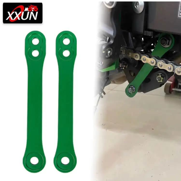 Xxun Motorfiets Carrosserie Verlaging Apparaat Aluminium Ophanging Drop Link Kits Verlaging Kit Voor Kawasaki Ninja400/Z400 2018-2023 Motor