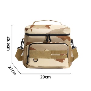Camouflage Insulated Cooler Bag with Mesh Pocket and Adjustable Strap Portable Picnic Use All Seasons - Product Image 3