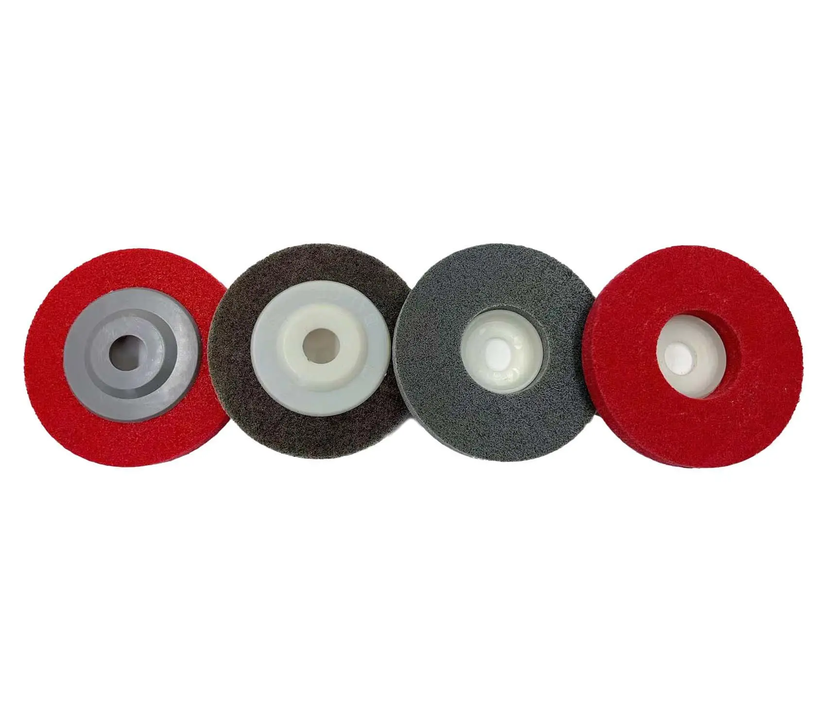 Top quality 125mm Red Non Woven Abrasive disc Nylon Fiber Polishing Wheel 7P
