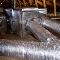 Rouleau d'isolation thermique en feuille de protection radiante avec bulles d'air, réfléchissant la chaleur, pour conduits, tuyaux CVC et isolation de grenier