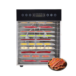 8 10 12 16 20 capas de acero inoxidable carne frutas verduras deshidratador Máquina secadora de alimentos - Product Image 6