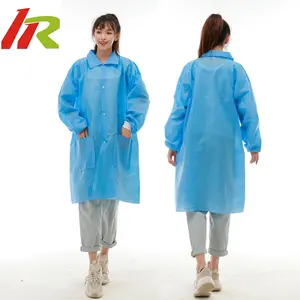 MOQ 1pcs Disposable Lab Coat Disposable Visitor Coats Disposable Hospital Gowns Surgical Lab Coat
