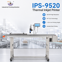 Imprimante TIJ IPS-9520, machine de codage à jet d'encre thermique, prenant en charge l'impression de codes-barres, de codes QR et le codage de base de données de texte dynamique