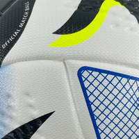 Ballon de football officiel de qualité supérieure en PU, thermocollé, imprimé sur mesure, taille 5, résistant à l'usure pour l'intérieur et l'extérieur, idéal pour l'entraînement
