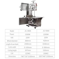 Machine de découpe automatique de viande et d'os de haute qualité pour usage commercial, équipement de transformation alimentaire robuste