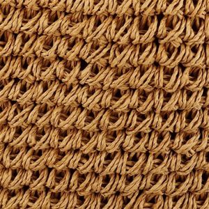Papier paille femmes sac à main sac de plage sacs à bûches nouvelle Collection broder recyclé tissé panier rétro dame main - Product Image 3