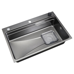Fregadero de cocina de nuevo diseño, fregadero inteligente <span class=keywords><strong>Bacha</strong></span> con cesta de filtro, escurridor, tabla de cortar, cuenco pequeño, fregadero de cocina SUS304 - Product Image 3
