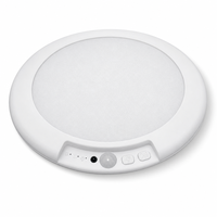 Lampe de nuit minimaliste rechargeable magnétique, lampe à disque LED avec capteur tactile ABS, lumière blanche chaude, 3 températures pour la maison, la chambre à coucher