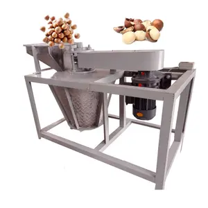 Keluaran Tinggi Profesi Walnut Almond Shucking Mesin Pemisah Penghancur/Macadamia Nut Shell Breaking Peeling Equipment