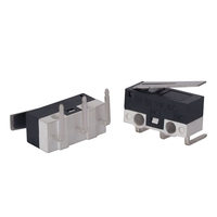 Micro-interrupteur à action rapide IKW1 Mini en gros90 °   Interrupteur de fin de course SPDT à levier articulé court pour bornes de circuit imprimé plié, 5A 250V, pour appareils électroménagers