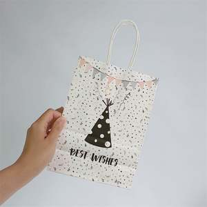 Sacs en papier kraft blancs de petite taille pour bijoux, prix bas, 16*8*22cm, en vrac - Product Image 6