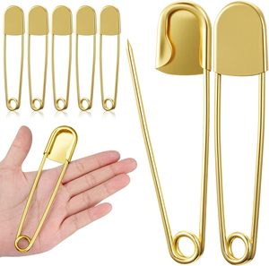 Épingles de sûreté robustes en acier inoxydable de 5 pouces, couleur or, pour le linge, la tapisserie, la couture et le quilting - Product Image 1