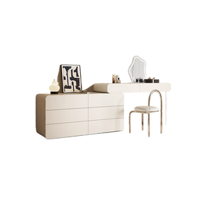 Tocador todo en uno estilo crema <span class=keywords><strong>Dipu</strong></span>, gabinete de almacenamiento para dormitorio, subsidiado por el Gobierno, Luxurypopula, accesible, madera duradera - Product Image 5