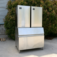 Machine à glaçons en cubes de type pulvérisateur 600 kg/24h, machine à glaçons industrielle commerciale avec glace purifiée pour restaurant, hôtel