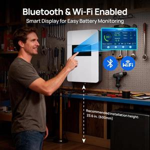 ECO-WORTHY <span class=keywords><strong>Batterie</strong></span> <span class=keywords><strong>de</strong></span> stockage d'énergie LiFePO4 51,2 V 100 Ah murale pour rack <span class=keywords><strong>de</strong></span> serveur - Product Image 6