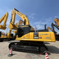 Excavatrice Komatsu PC350 d'occasion à prix avantageux, d'origine japonaise, excavatrice sur chenilles d'occasion prête à être livrée
