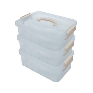 Boîte de rangement en polypropylène OEM Plafarm pour vente en gros, design en blocs, tiroirs empilables, pour vente au détail, jouets, artisanat, pièces détachées - Product Image 6