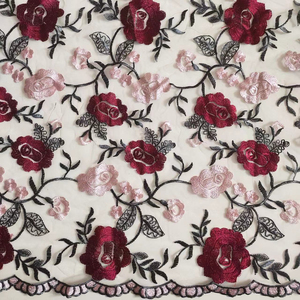 Thêu vải cho phụ nữ Châu phi ren vải ren hoa Bridal Wedding Dress Tulle Net ren quần áo phụ kiện - Product Image 5