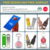 Ouvre-bouteilles en acier inoxydable avec logo personnalisé de fabrication Ouvre-bouteilles de bière personnalisé en promotion de sublimation