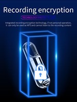 Pendentif Mini enregistreur vocal numérique activé Secret Micro Dictaphone Oculta Professional Petit appareil d'écoute Lecteur MP3 PQ11