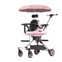 ZX039 Landau de voiture multifonctionnel paysage à haute intensité Double et double poussette pliable pour bébé pour le voyage