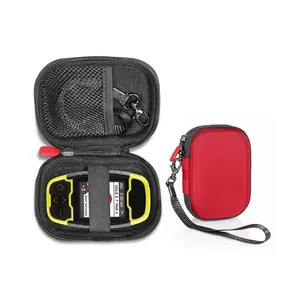 口袋尺寸红色耐用硬盖高尔夫全球定位系统外壳设备EVA残疾人袋高尔夫手持全球定位系统测距仪