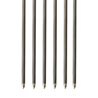 Flèches de chasse à poulies inversées en carbone mélangé avec plumes de dinde véritables 7,8 mm, pointe en acier amovible, tir en extérieur, ambidextres