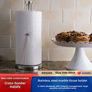 Porte-serviettes en <span class=keywords><strong>papier</strong></span> moderne européen en marbre pour cuisine salle de bain créatif en acier inoxydable nouveau porte-<span class=keywords><strong>papier</strong></span> hygiénique pour la maison et l'hôtel - Product Image 3