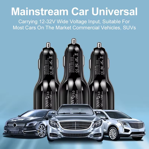 Chargeur de voiture PPS 60 Watts <span class=keywords><strong>USB</strong></span> C 30W LED à charge rapide 60W Type C double port PD3.0 chargeur pour voiture PD QC5.0 60 Watt - Product Image 5