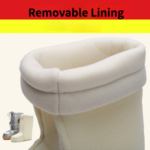 Waterproof New British Fur Winter Snow Warm Fur Removable Fashion Snow <b>Boots</b> for Women - Product Image 6