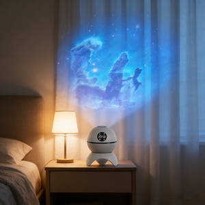 Projecteur de <span class=keywords><strong>ciel</strong></span> <span class=keywords><strong>étoilé</strong></span> avec horloge à 360 degrés °   Rotation |   Projecteur de Nuit <span class=keywords><strong>Galaxie</strong></span> et Planètes pour la Décoration de Chambre d'Enfant - Product Image 3