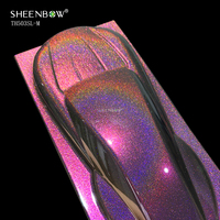 Pigment laser blanc arc-en-ciel haute technologie 10-60 microns, poudre holographique changeante de couleur pour enveloppements de voitures et revêtements personnalisés TH503SL