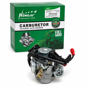 Accessoires moto : Nouveau <span class=keywords><strong>carburateur</strong></span> en aluminium pour moteurs CG, CBF, GY6, C100, MTK 100cc, 125cc, 150cc, 200cc – Pièces de rechange pour scooters et motos tout-terrain - Product Image 1