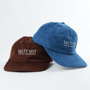 Bán buôn tùy chỉnh thêu logo <span class=keywords><strong>6</strong></span> Bảng điều chỉnh vải to sợi Snapback, không có cấu trúc <span class=keywords><strong>Snap</strong></span> trở lại cap, trống vải to sợi SNAPBACK HAT - Product Image 2