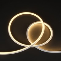 Lampu Strip LED Neon Flex 24V Silikon Persegi 10x10mm Kecerahan Tinggi Profesional Tanpa Titik Cahaya Linear Dekorasi Proyek IP65/67/68