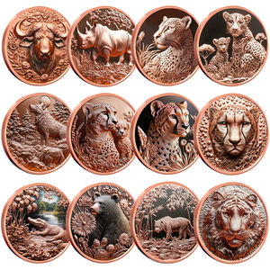Auf Lager 1 Unze Kupfermünze High Relief 3D Wildlife <span class=keywords><strong>Cheetah</strong></span> Keine Form Ladung Low MOQ Großhandel 40mm Metall <span class=keywords><strong>Logo</strong></span> für Geschenk - Product Image 6